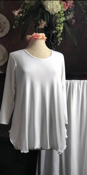 3/4 Sleeve Long Top & Palazzos CHECK
