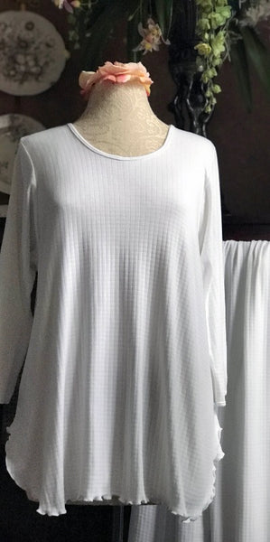 3/4 Sleeve Long Top & Palazzos CHECK