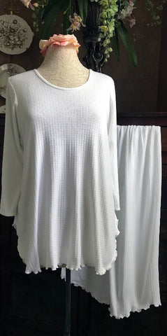 3/4 Sleeve Long Top & Palazzos CHECK