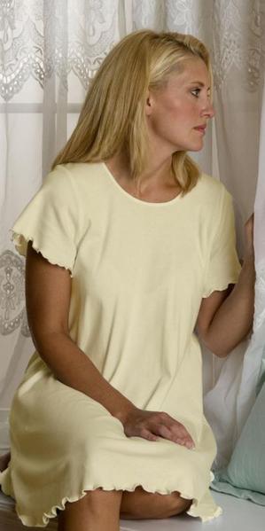 Short Sleeve Short Gown INTERLOCK