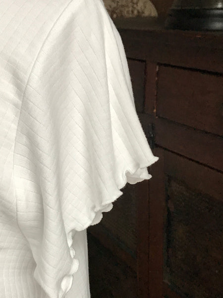 Short Sleeve 3/4 Length Gown CHECK