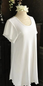 Short Sleeve Short Gown CHECK