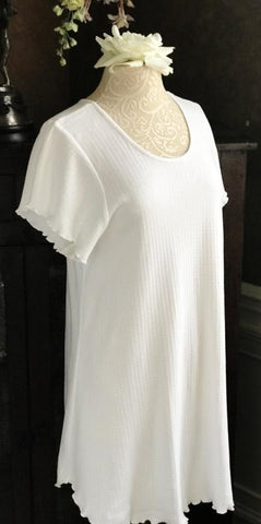 Short Sleeve Short Gown CHECK