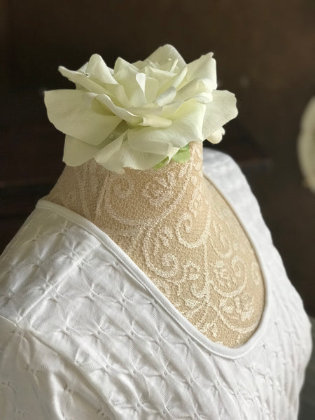 Long Sleeve Long Gown WAFFLE