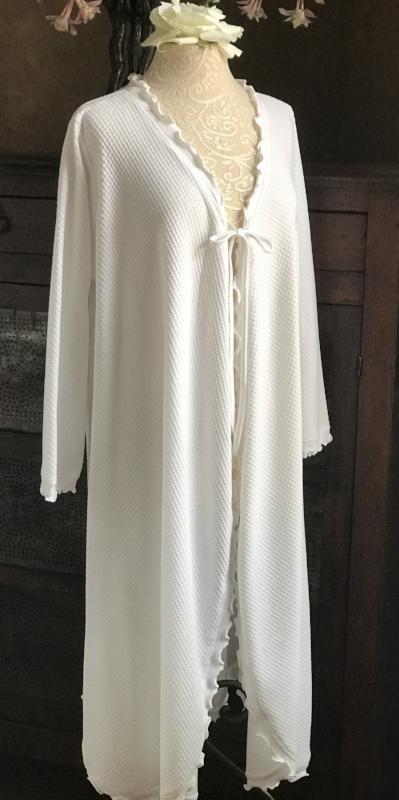 Long Sleeve 3/4 Length Swing Robe Basket Weave Collection
