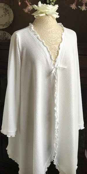 Long Sleeve Short Swing Robe BASKET WEAVE Collection