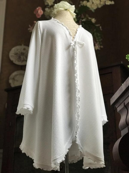 Long Sleeve Short Swing Robe BASKET WEAVE Collection