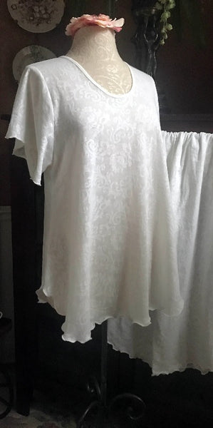 Short Sleeve Long Top & Palazzos LACE