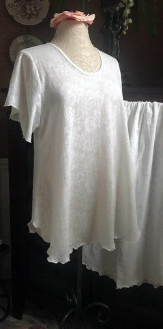 Short Sleeve Long Top & Palazzos LACE