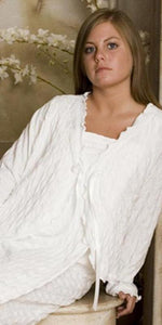 Cotton Bed Jacket Waffle Collection - Simple Pleasures, Inc.