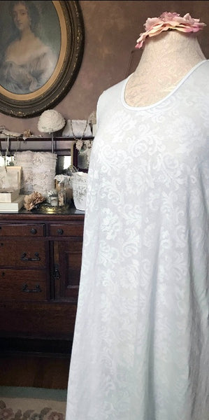 Nightgown Sleeveless Short Cotton LACE