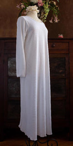 Long Sleeve Long Gown BASKET WEAVE