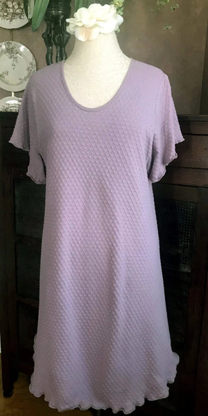 Smokey Neutrals Short Sleeve Short Gown DOT Collection