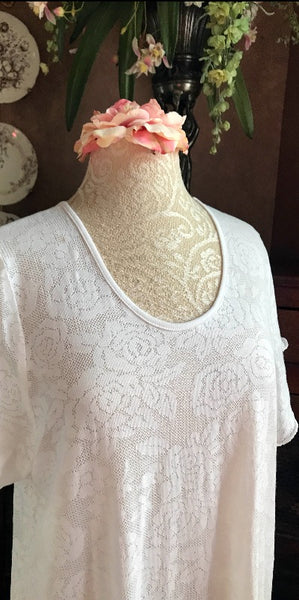 Short Sleeve Long Top & Palazzos LACE