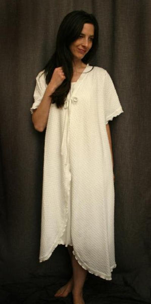 Short Sleeve 3/4 Length Swing Robe Dot Collection