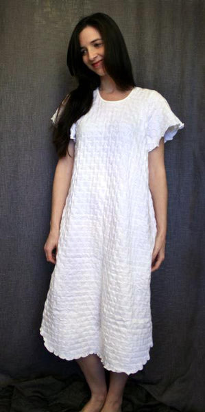 Short Sleeve 3/4 Length Gown Waffle Collection