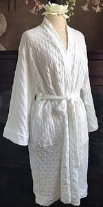 Short Simple Wrap Robe Waffle Collection