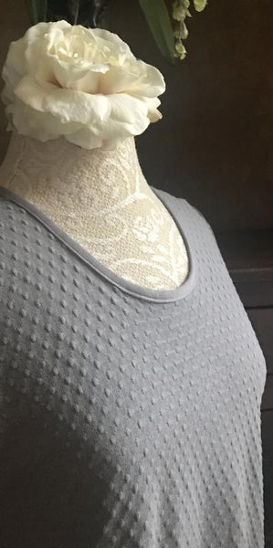 Smokey Neutrals Sleeveless Short Gown or Dress DOT