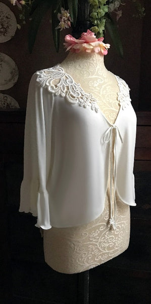 Cotton Bed Jacket ALISSA RENEE TinaEvaRenee Couture