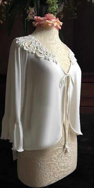 Cotton Bed Jacket ALISSA RENEE TinaEvaRenee Couture
