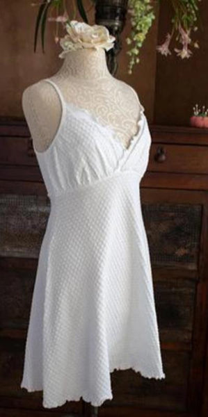 Nightgown Surplice Neckline Knee Length DOT