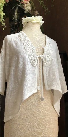 Lace Peignoir Bed Jacket