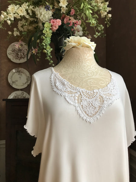 AUGUSTINA Short Sleeve 3/4 Length Night Gown