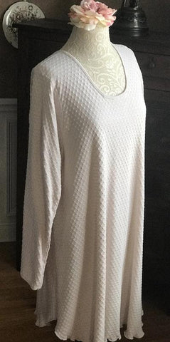 Smokey Neutrals Long Sleeve Short Gown DOT